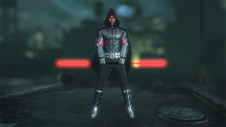 Red Lantern skin mod for Batman Arkham City by thebatmanhimself on