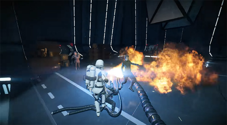 First Order Flametrooper in Battlefront 2