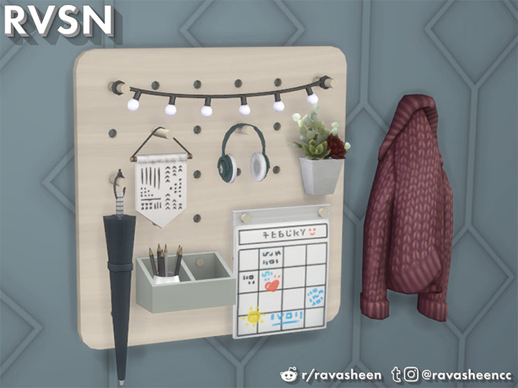 Peg To Differ - Entryway Set Sims 4 CC