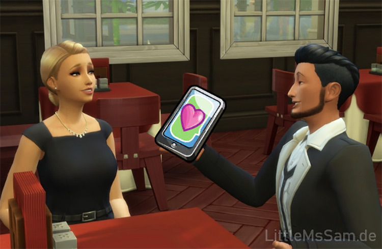 SimDa Dating App Sims 4 mod