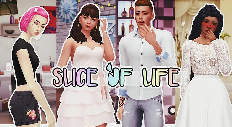 how to make the sims 4 slice of life mod show up in game play