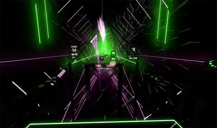 Fuji Opener Beat Saber gameplay screenshot