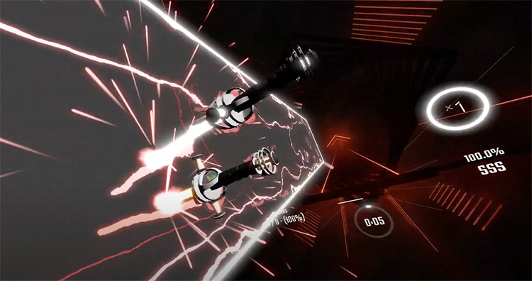 Kung Fu Fighting Beat Saber gameplay screenshot