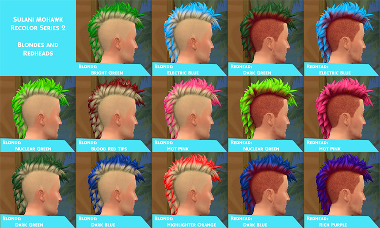 Best Sims 4 Mohawk Hair CC  All Free    FandomSpot - 29