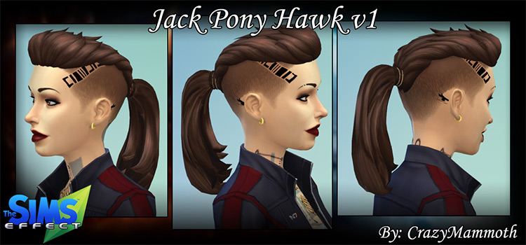 Best Sims 4 Mohawk Hair CC  All Free    FandomSpot - 10