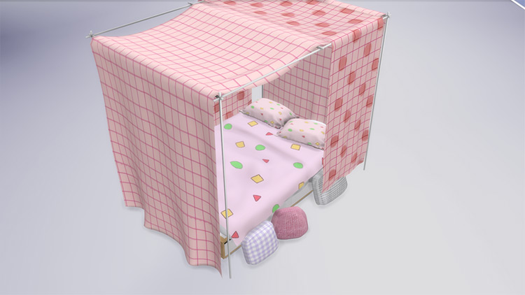 sims 4 custom content cot bed