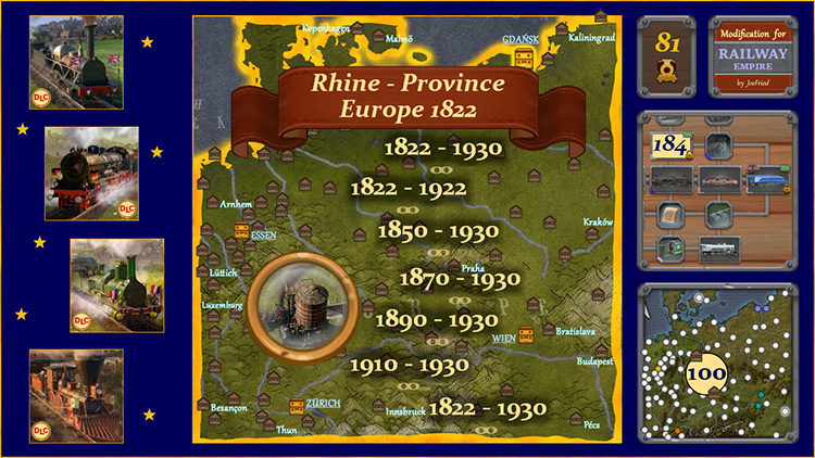 Rhine Province – Europe mod for Railway Empire