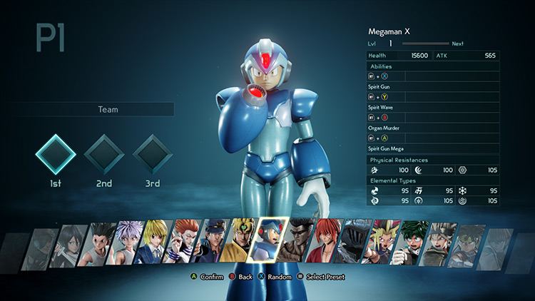 X (Megaman X) Jump Force mod screenshot