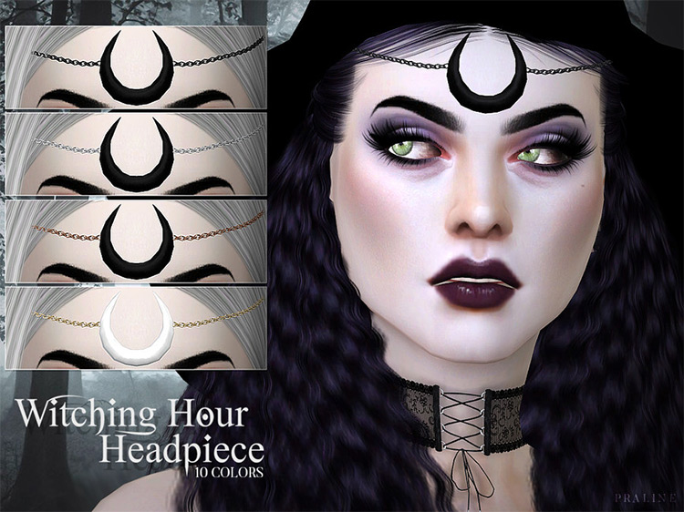 Witching Hour Headpiece Sims 4 CC