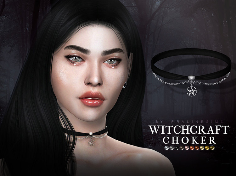 Witchcraft Choker CC for Sims 4