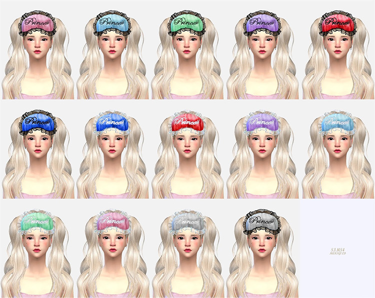 Female Sleep Eye Mask for Sims 4