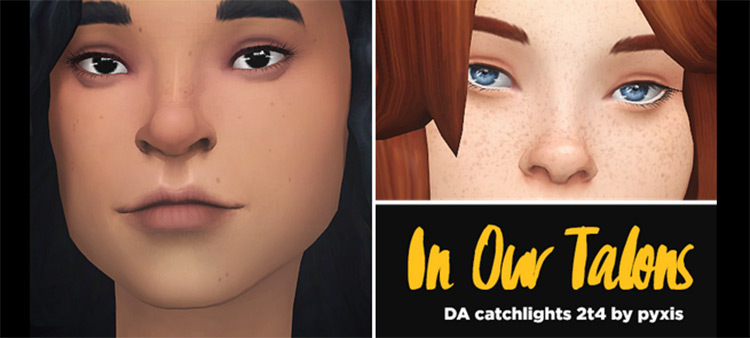In Our Talons - Catchlight Overlays by Pyxis for Sims 4.