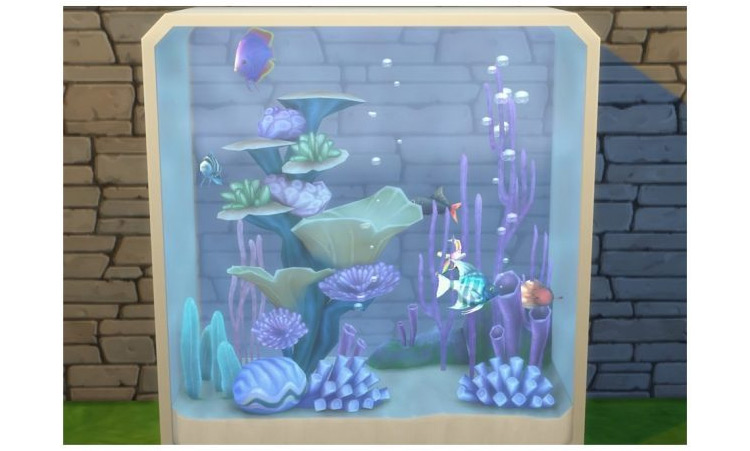 Dine Out 6 Fish Aquarium Sims 4 CC