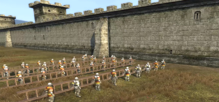 M2TW Storming Castle Wall Factions