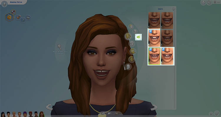 Genetic Teeth for Buck, Gap, and Snaggle by Nova JY for Sims 4