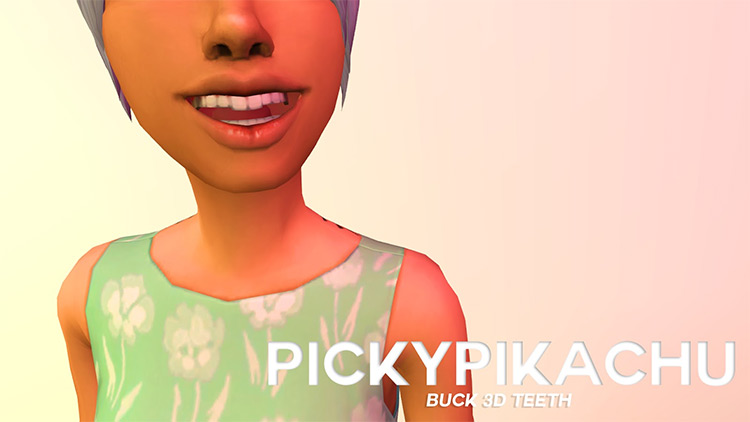 Smoother Buck Teeth by PickyPickachu Sims 4 CC