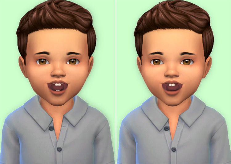 Toddler Teeth by Shysimblr for Sims 4