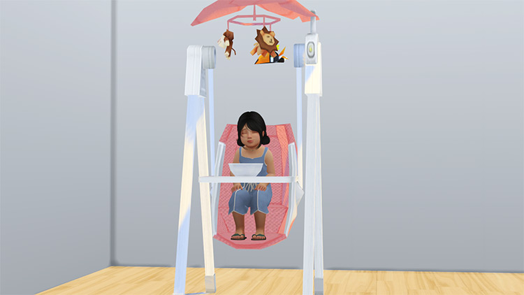 Solace Baby Swing – TS3 to TS4 by chic4house CC screenshot