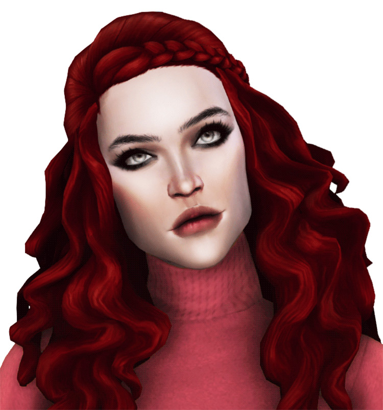 Simmerstesia’s Pink Lily Hair for Sims 4