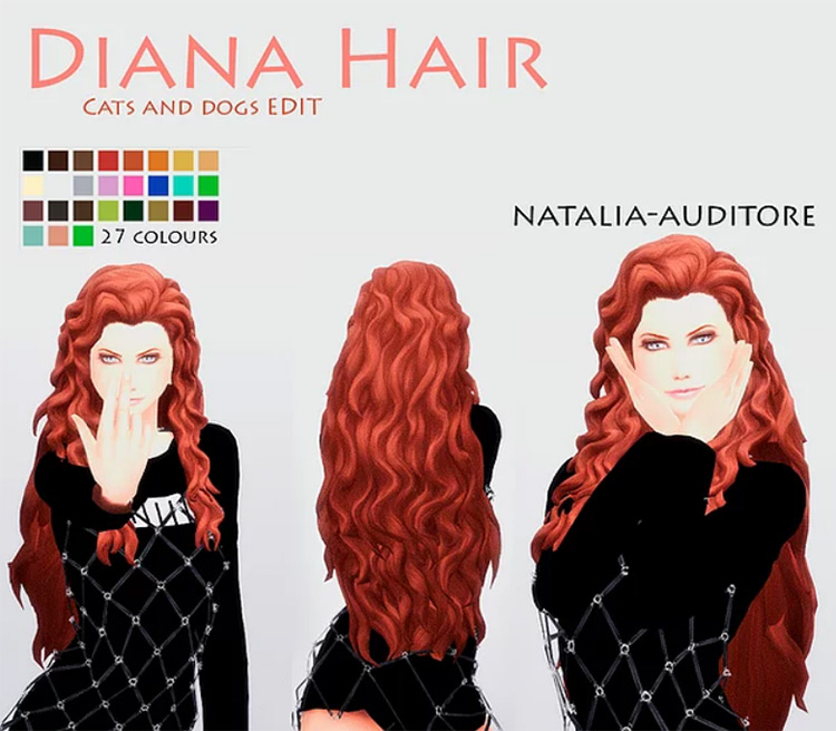 sims 4 hair cc very long