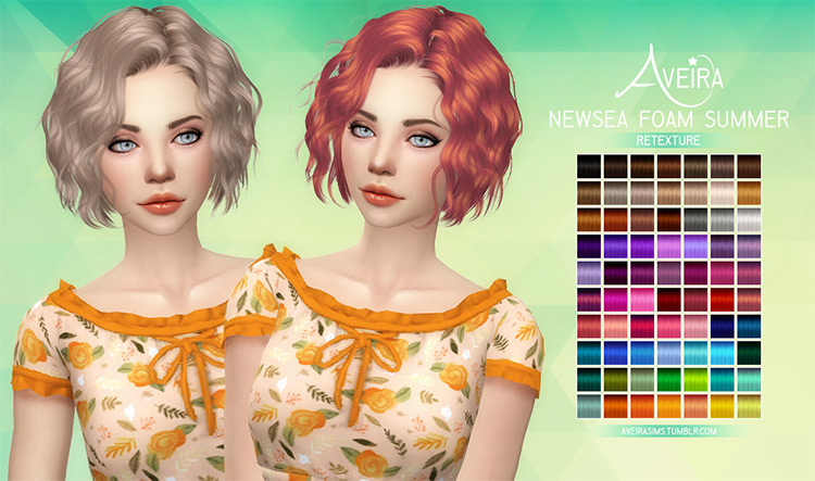 Sims 4 Wavy Hair CC   Mods  All Free To Download    FandomSpot - 97