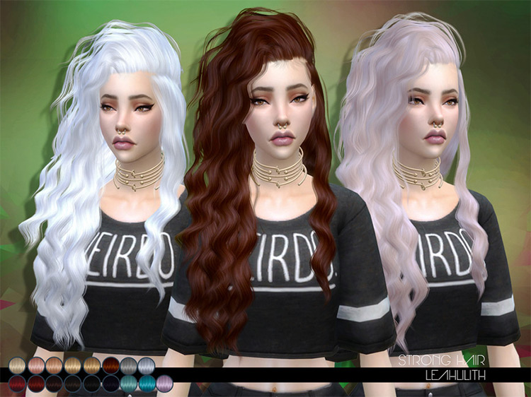 Sims 4 Wavy Hair CC   Mods  All Free To Download    FandomSpot - 87