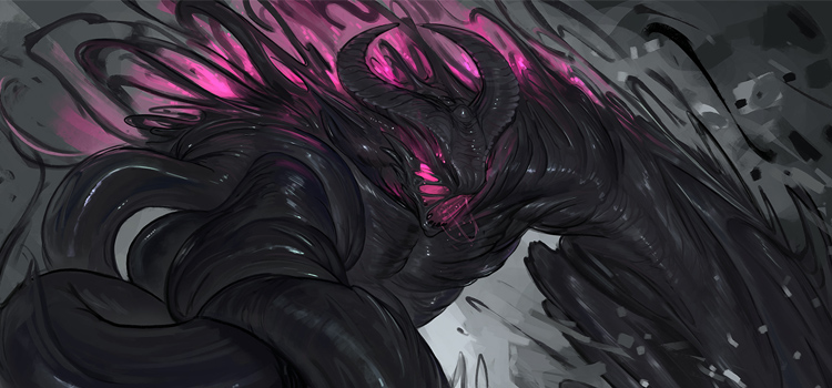 Nether Beast digital painting artwork