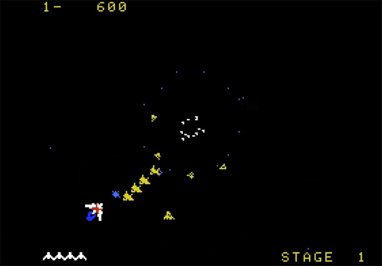 Gyruss ColecoVision gameplay