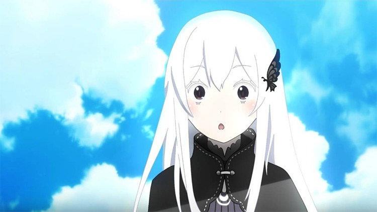 white hair anime characters female