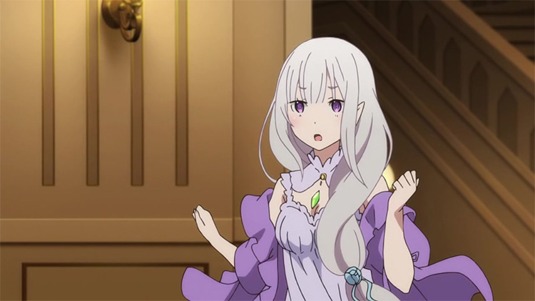 Emilia from Re: Zero anime