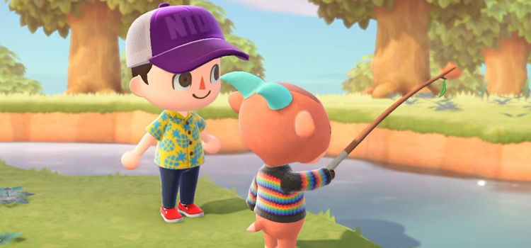 Fishing in Animal Crossing: New Horizons