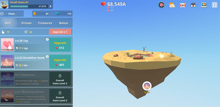 My Oasis gameplay screenshot