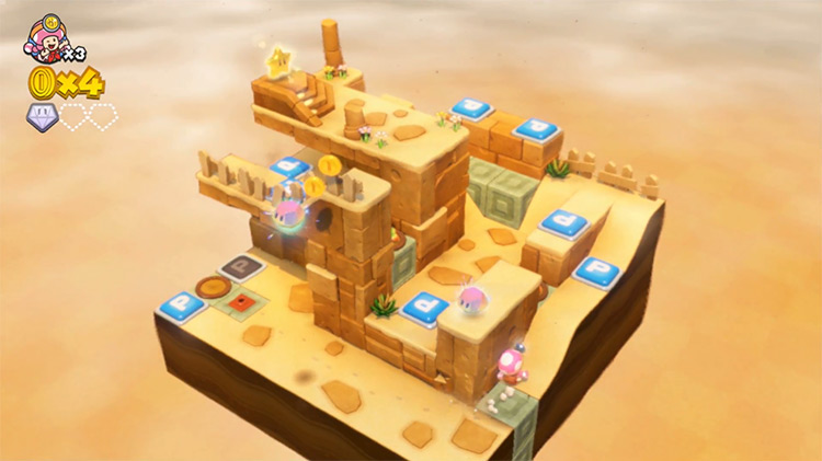 Captain Toad: Treasure Tracker gameplay Wii U