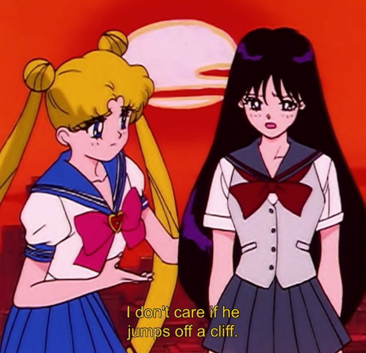 Sailor Mars and Moon meme