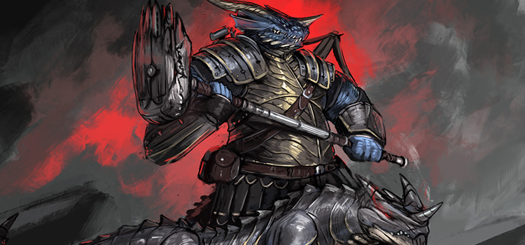 Dragonborn Artificer digital character painting