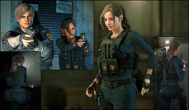 Claire – RPD Military Outfit Resident Evil 2 remake mod