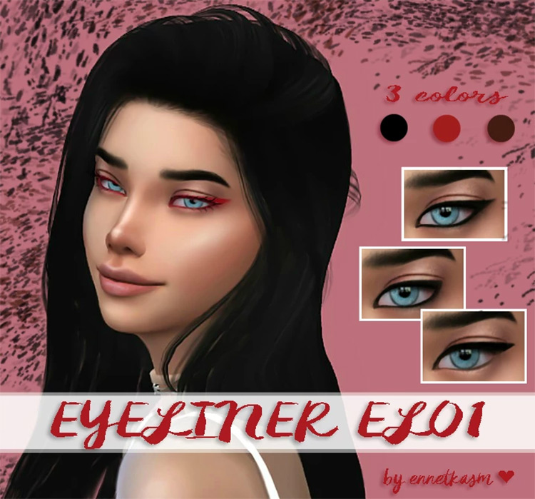 Ennetkasmtt’s Eyeliner EL01 Sims 4 CC