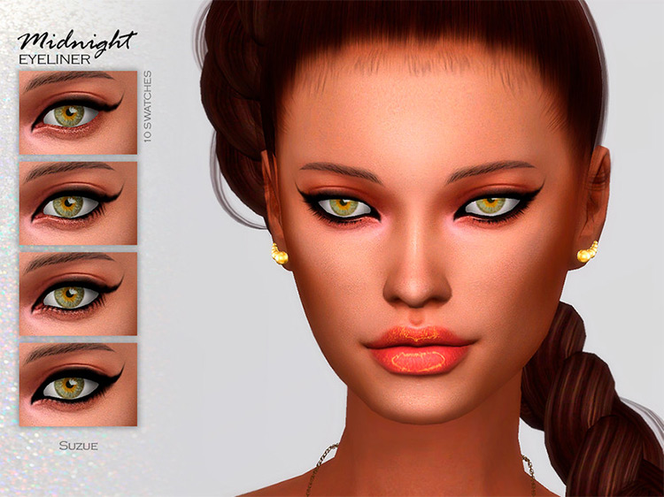 Suzue’s Midnight Eyeliner N11 Sims 4 CC