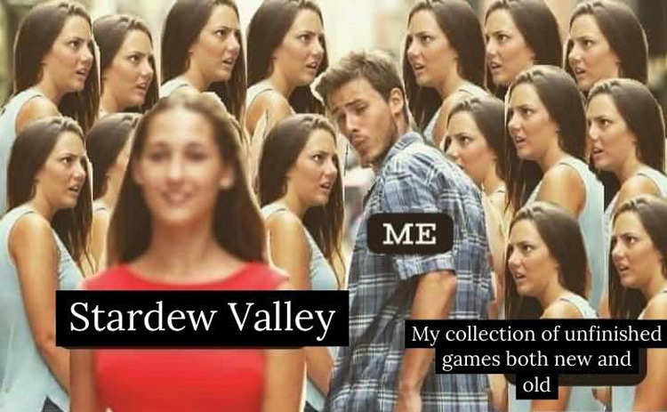 Me vs collection of unfinished games