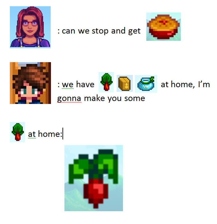 We have it at home Stardew meme