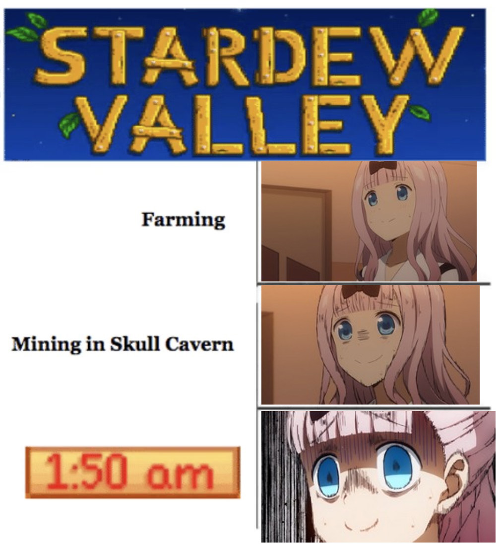 Stardew Valley progression meme