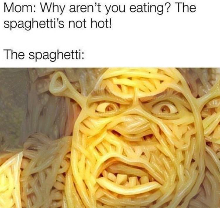 Spaghetti Shrek meme