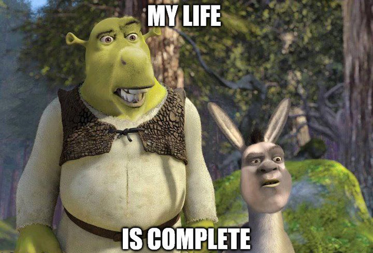 Donkey Smiling Shrek Meme Funny Shrek Memes For True Ogres And