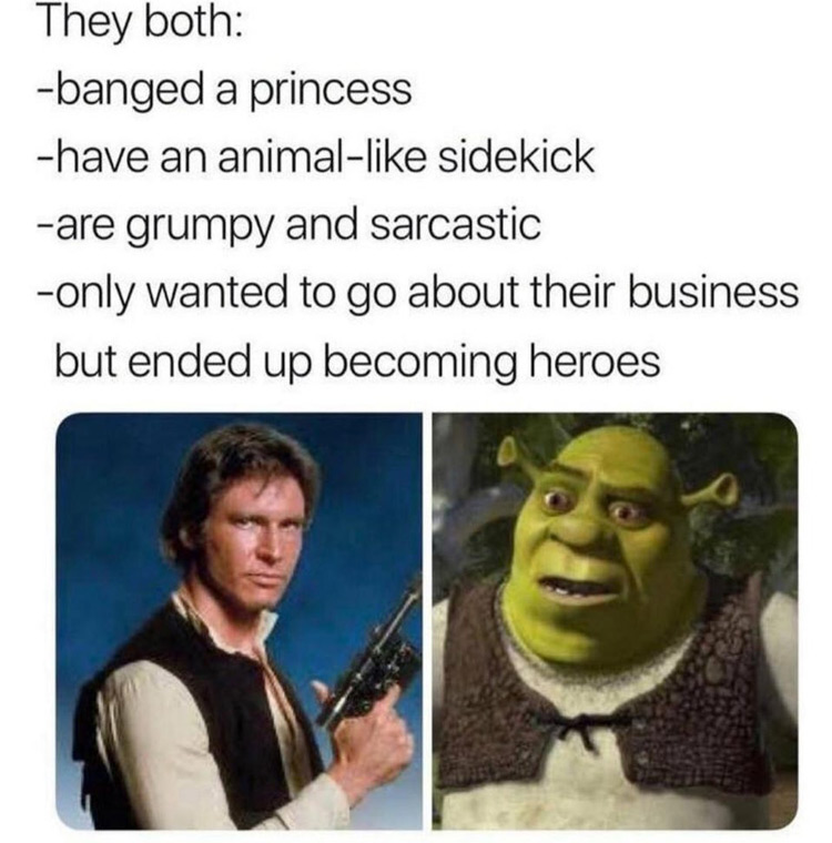 Shrek vs obi wan kenobi meme