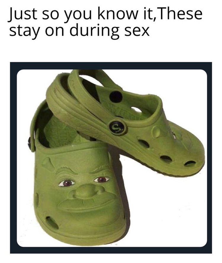 Shrex shoes meme