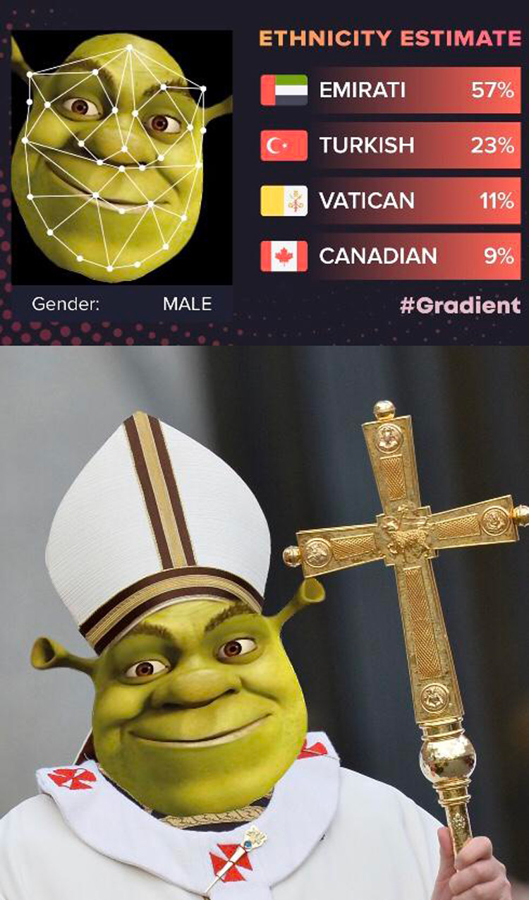 Shrek vatican meme