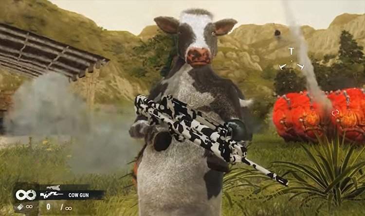 Weaponized Cow Gun Just Cause 4 mod