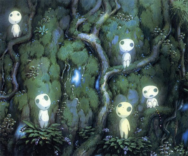 Kodama from Princess Mononoke Studio Ghibli anime