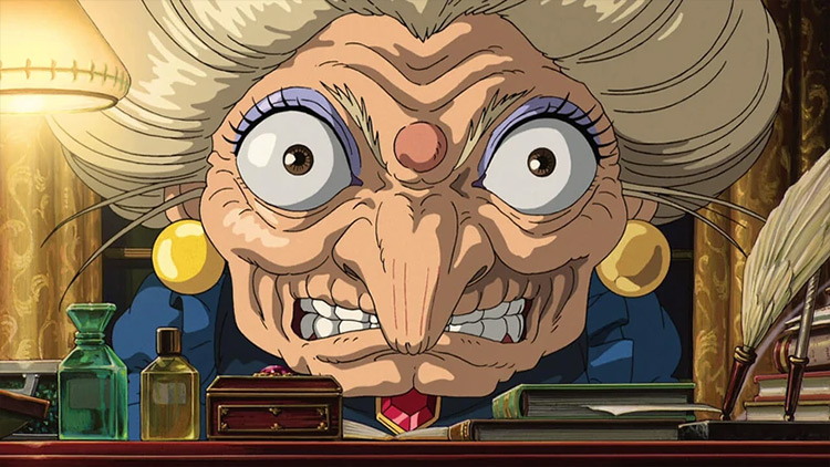 Yubaba Spirited Away Studio Ghibli anime screenshot