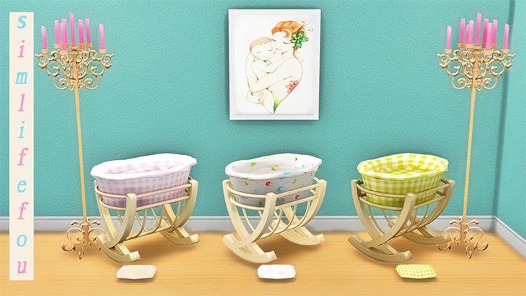 Basket Baby Crib Sims 4 Mod screenshot